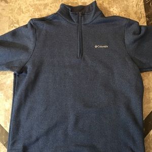 Columbia Men’s Quarter Zip Large Blue